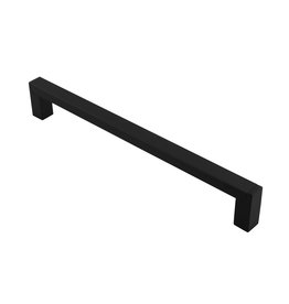 Marathon Hardware Strathcona Pull Matte Black and Black - 7 9/16 in