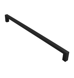 Marathon Hardware Strathcona Pull Matte Black and Black - 12 5/8 in