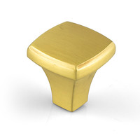 Verden Knob Brushed Brass - 1 1/4 in