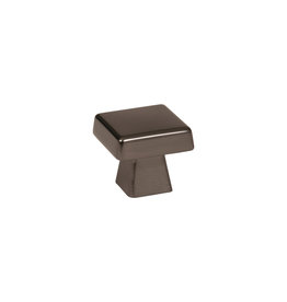 Amerock Blackrock Square Knob Gunmetal - 1 1/8 in