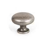 Viefe Duke Knob Antique Silver - 1 1/4 in
