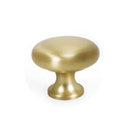 Viefe Duke Knob Brushed Brass - 1 1/4 in