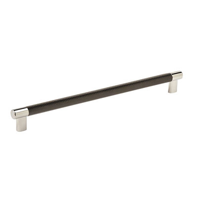 Amerock Esquire Pull Polished Nickel and Black Bronze - 12 5/8 in