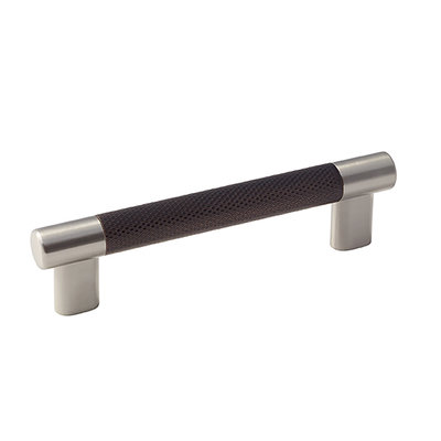 Amerock Esquire Pull Satin Nickel and Oil-Rubbed Bronze - 5 1/16 in
