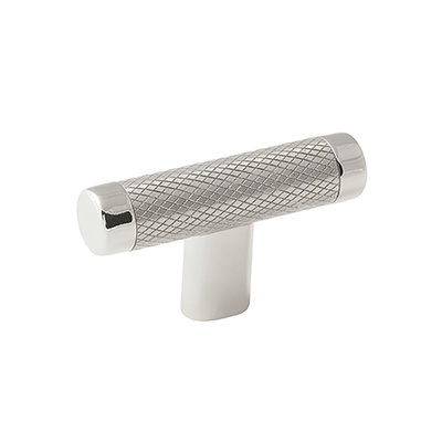 Amerock Esquire T-Knob Polished Nickel and Stainless Steel - 2 5/8 in