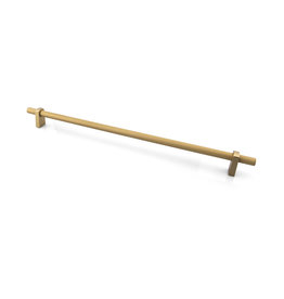 Marathon Hardware Luca Knurled Pull Natural Brass - 25 1/4 in