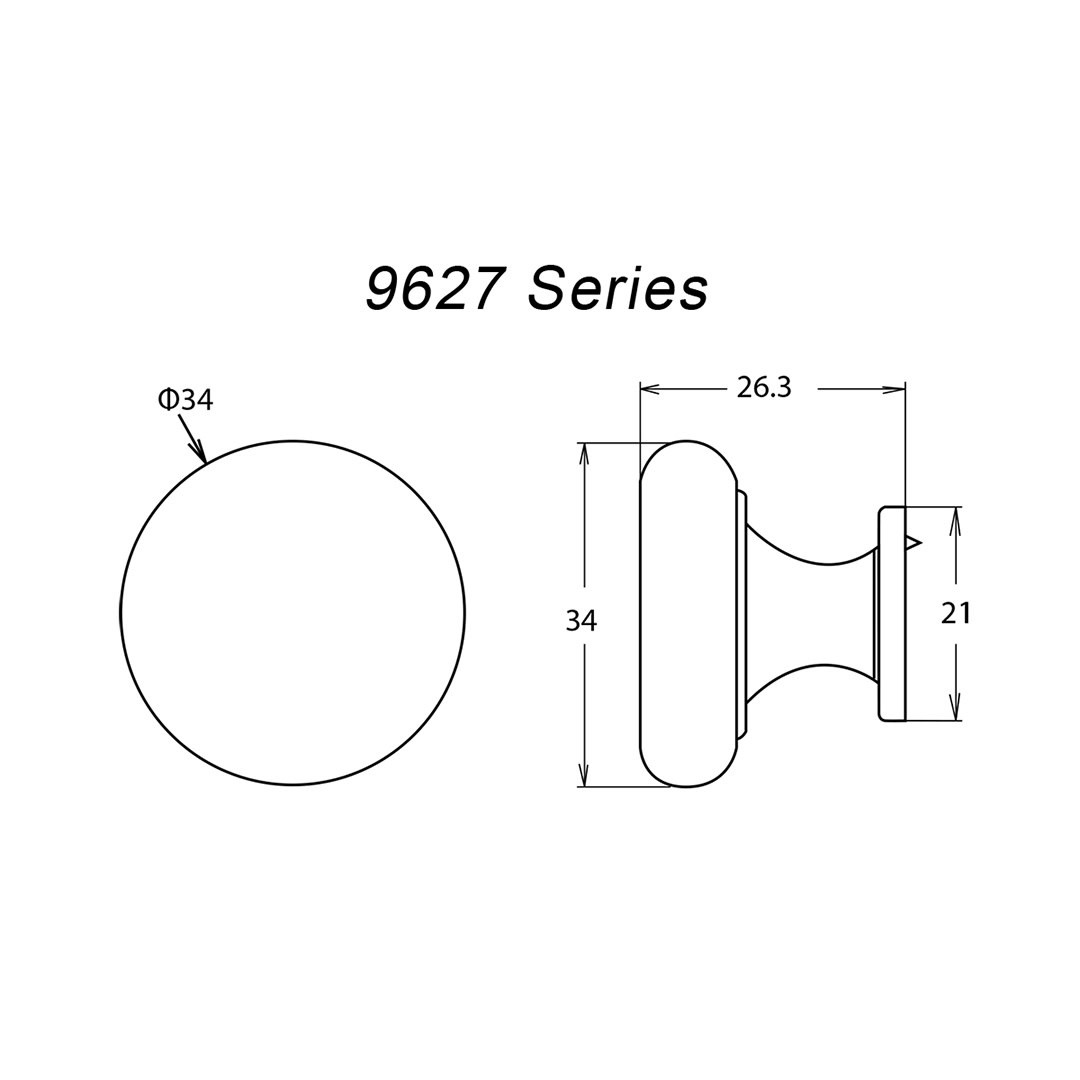 Claremont Knob Matte Black 1 3/8 in Handles & More