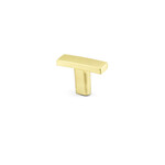 Marathon Hardware Kemsley T-Knob Brushed Brass - 1 1/2 in