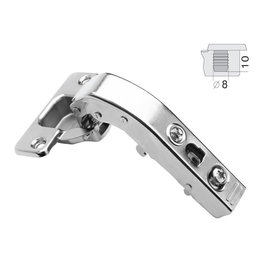 DTC DTC - Pivot-Pro C-80 - 90° Hinge - Soft-Close - Specialized Overlay - Knock-in (with Dowel) Install