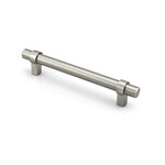 Marathon Hardware Kingston Pull, Brushed Nickel - 6 5/8in OAL - 128mm C/C