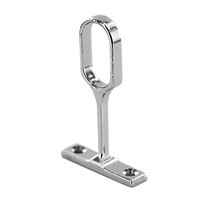 Central Oval Closet Rod Holder - Chrome