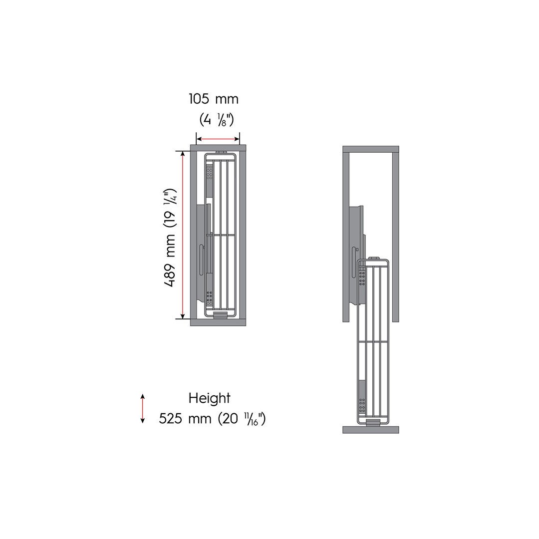 Marathon Hardware Space Genie Side Pull Out