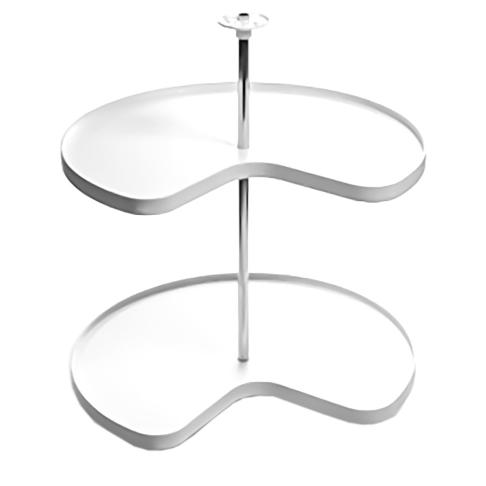 Marathon Hardware Kidney Shaped Plastic Lazy Susan