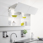 Kesseböhmer FREEfold Bi-fold Lift Kit - 35 7/8 to 38 1/4 in White with Euro Screw