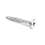 Marathon Hardware #8 Robertson Lo-Root Wood Screw - 1 1/8 in (100 Pack)