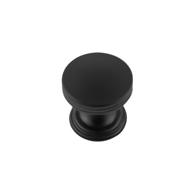 Hickory Hardware American Diner Knob Matte Black - 1 in