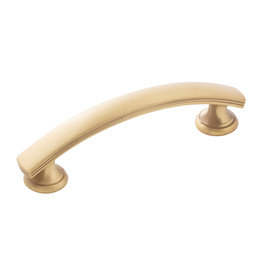 Hickory Hardware American Diner Pull Brushed Golden Brass - 3 in