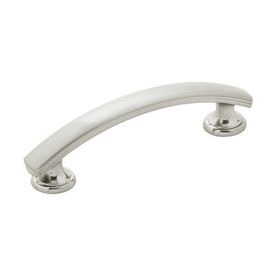 Hickory Hardware American Diner Pull Satin Nickel - 3 in
