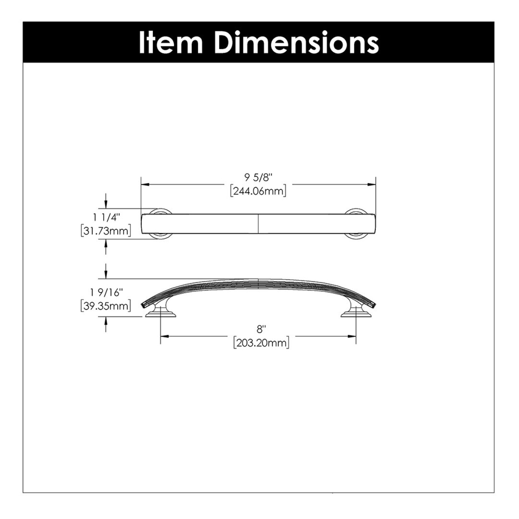 Hickory Hardware American Diner Appliance Pull