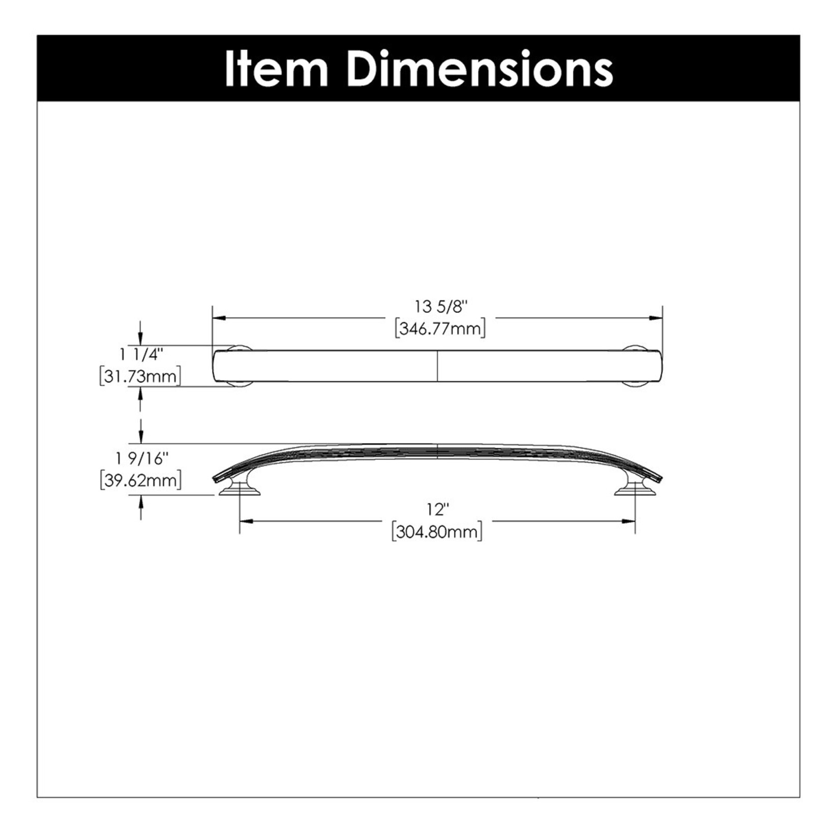 Hickory Hardware American Diner Appliance Pull