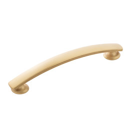 Hickory Hardware American Diner Pull Brushed Golden Brass - 5 1/16 in