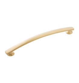 Hickory Hardware American Diner Pull Brushed Golden Brass - 7 9/16 in