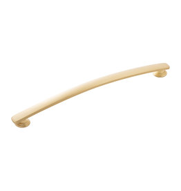 Hickory Hardware American Diner Pull Brushed Golden Brass - 8 13/16 in