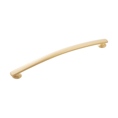 Hickory Hardware American Diner Pull Brushed Golden Brass - 8 13/16 in