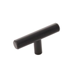 Hickory Hardware Bar T-Knob Matte Black - 2 3/8 in