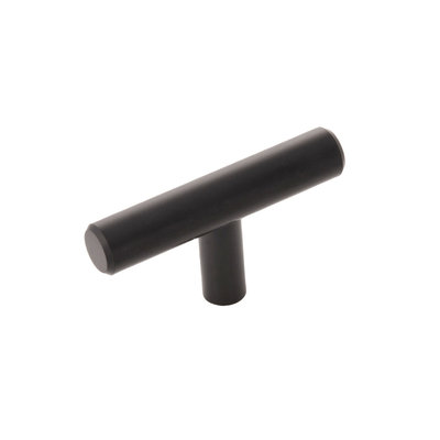 Hickory Hardware Bar T-Knob Matte Black - 2 3/8 in