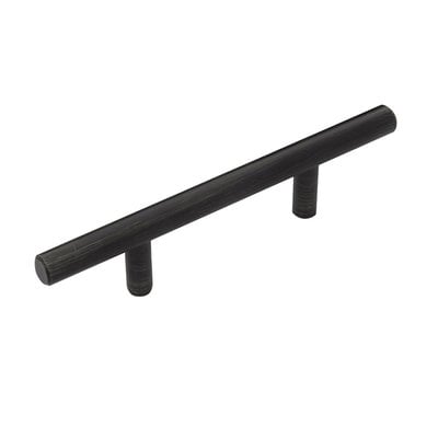 Hickory Hardware Bar Pull Brushed Black Nickel - 3 in