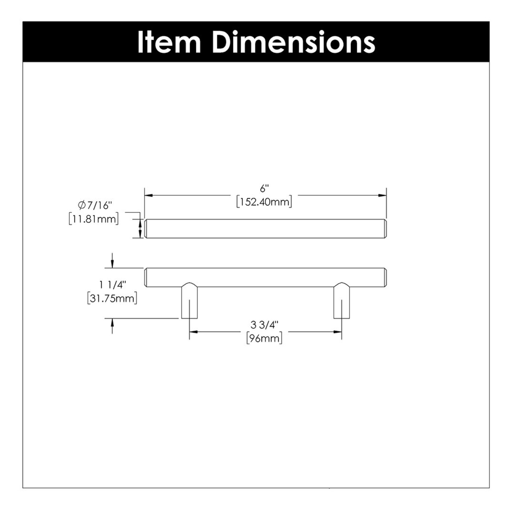 Hickory Hardware Bar Pull