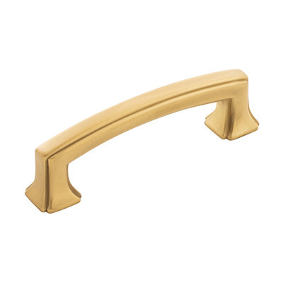 Hickory Hardware Bridges Pull Brushed Golden Brass - 3 in