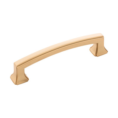 Hickory Hardware Bridges Pull Brushed Golden Brass - 3 3/4 in