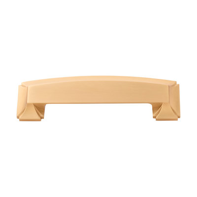 Hickory Hardware Bridges Cup Pull Brushed Golden Brass - 3 3/4 in