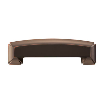Hickory Hardware Bridges Cup Pull Oil-Rubbed Bronze Highlighted - 3 3/4 in