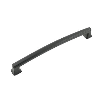 Hickory Hardware Bridges Pull Matte Black - 7 9/16 in