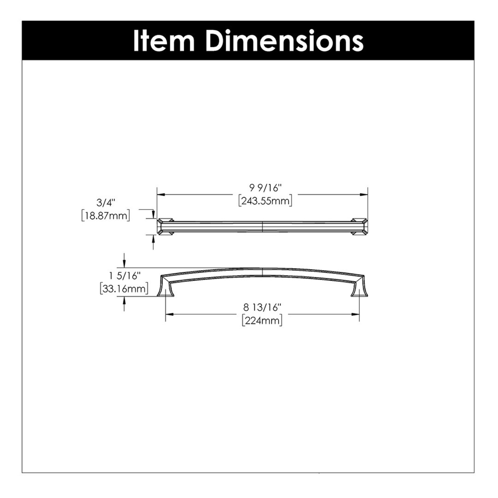 Hickory Hardware Bridges Pull