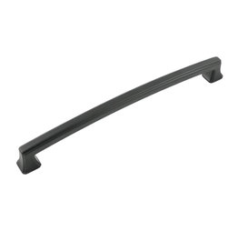 Hickory Hardware Bridges Pull Matte Black - 8 13/16 in