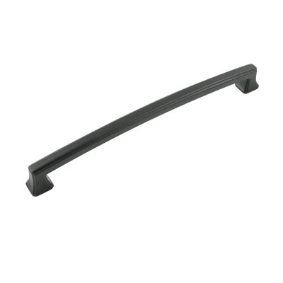 Hickory Hardware Bridges Pull Matte Black - 8 13/16 in