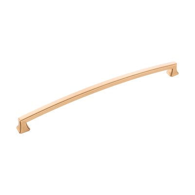 Hickory Hardware Bridges Pull Brushed Golden Brass - 12 in