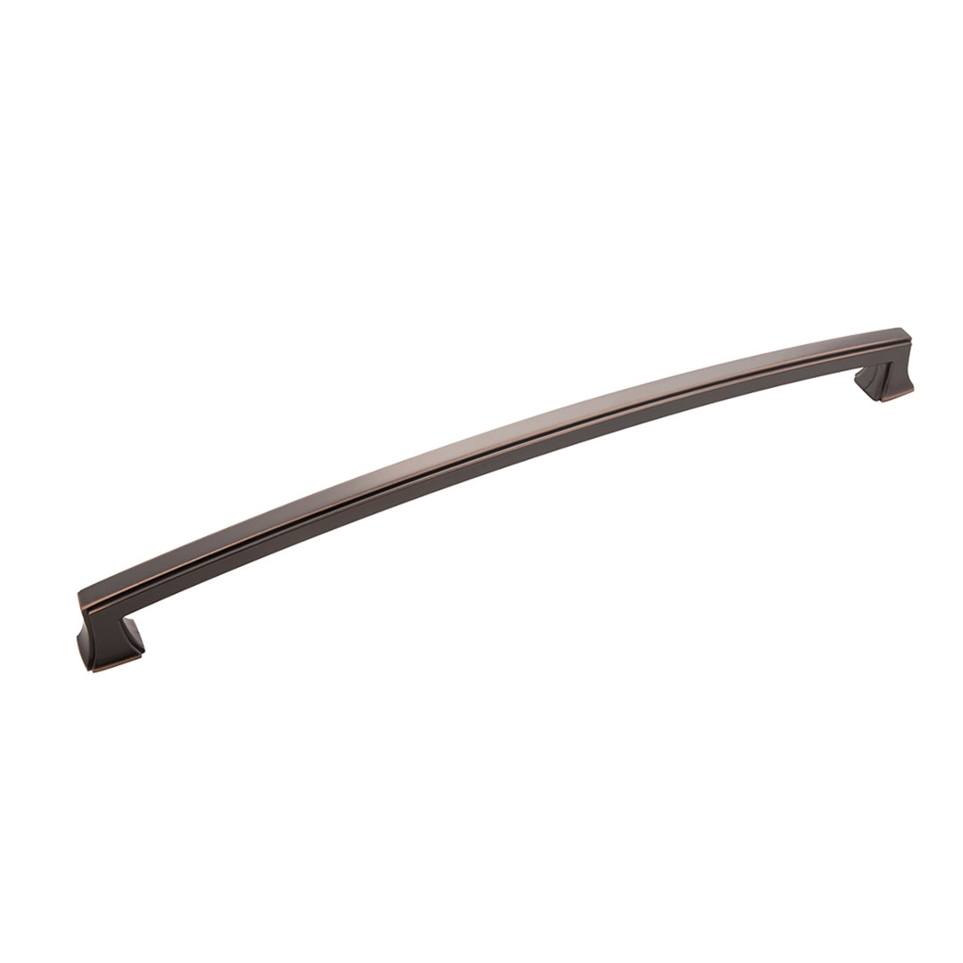 Bridges Pull Oil-Rubbed Bronze Highlighted - 12 in - Handles & More