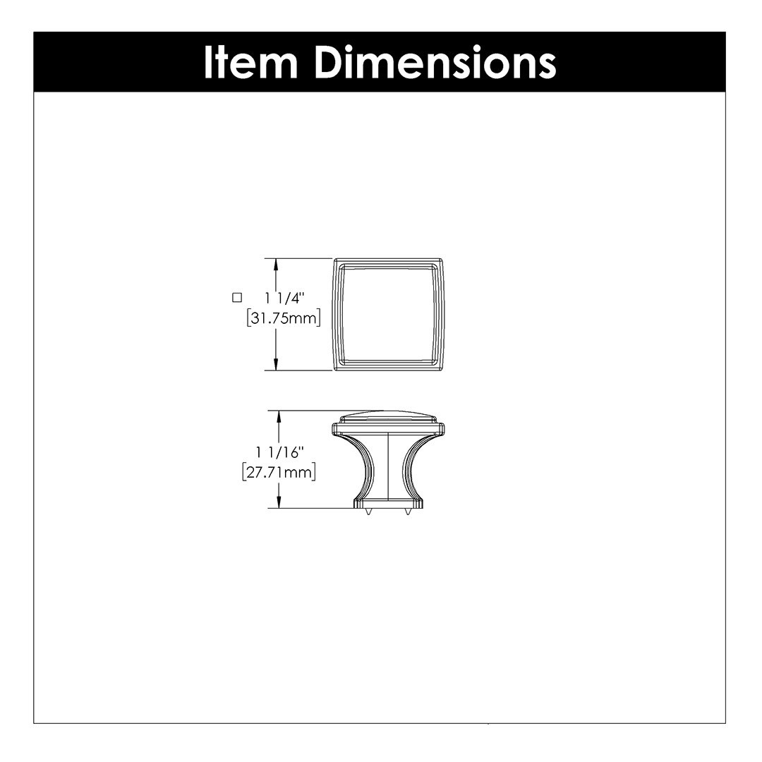 Hickory Hardware Bridges Knob