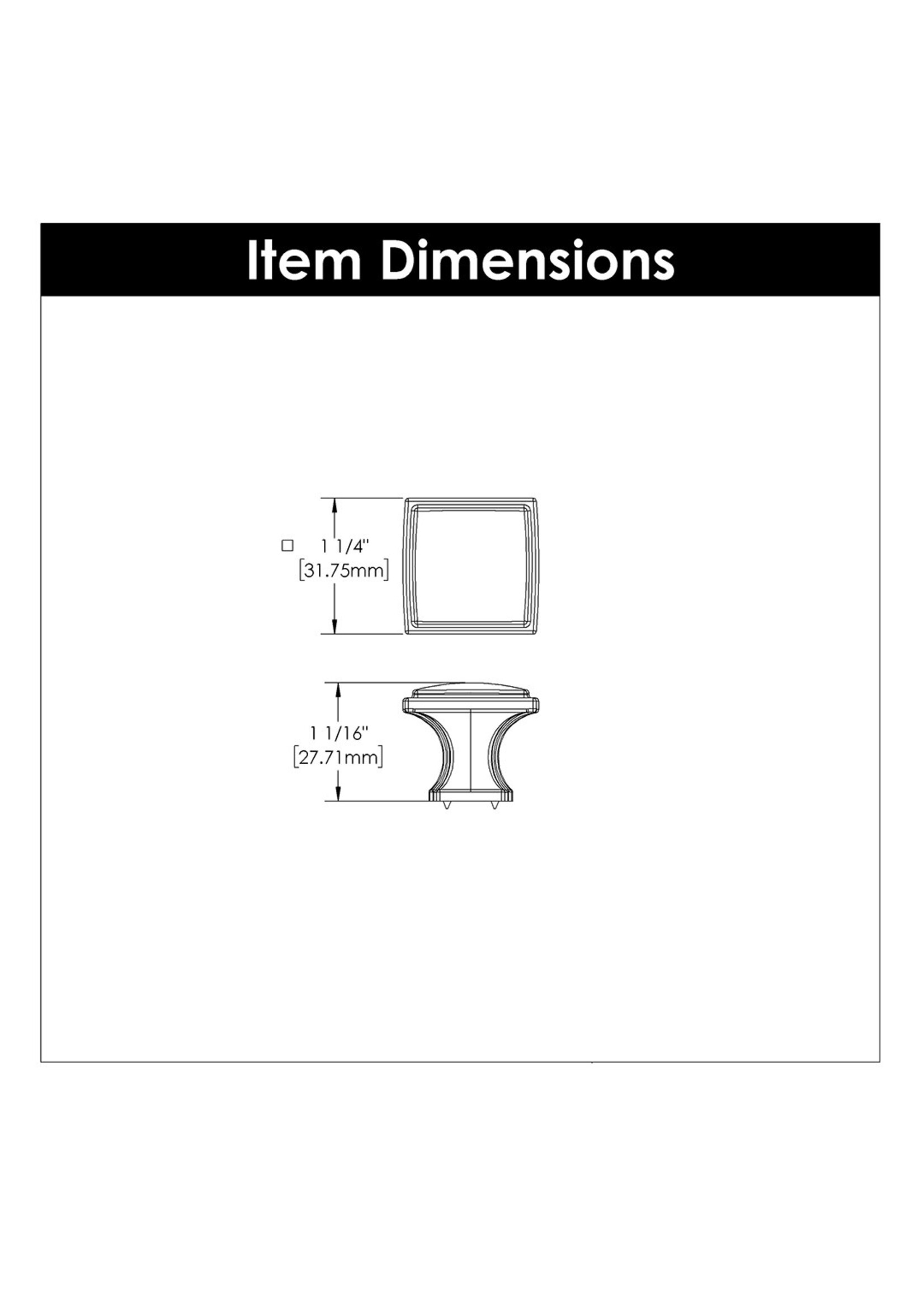 Hickory Hardware Bridges Knob