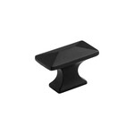 Hickory Hardware Bungalow Knob Matte Black - 1 1/4 in