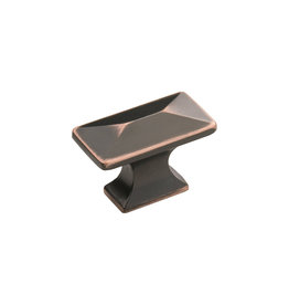 Hickory Hardware Bungalow Knob Oil-Rubbed Bronze Highlighted - 1 1/4 in