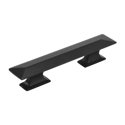 Hickory Hardware Bungalow Pull Matte Black - 3 in & 3 3/4 in