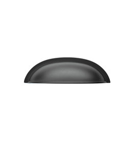 Hickory Hardware Cottage Cup Pull Matte Black - 3 in