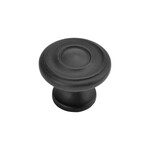 Hickory Hardware Cottage Ornamental Knob Matte Black - 1 1/4 in