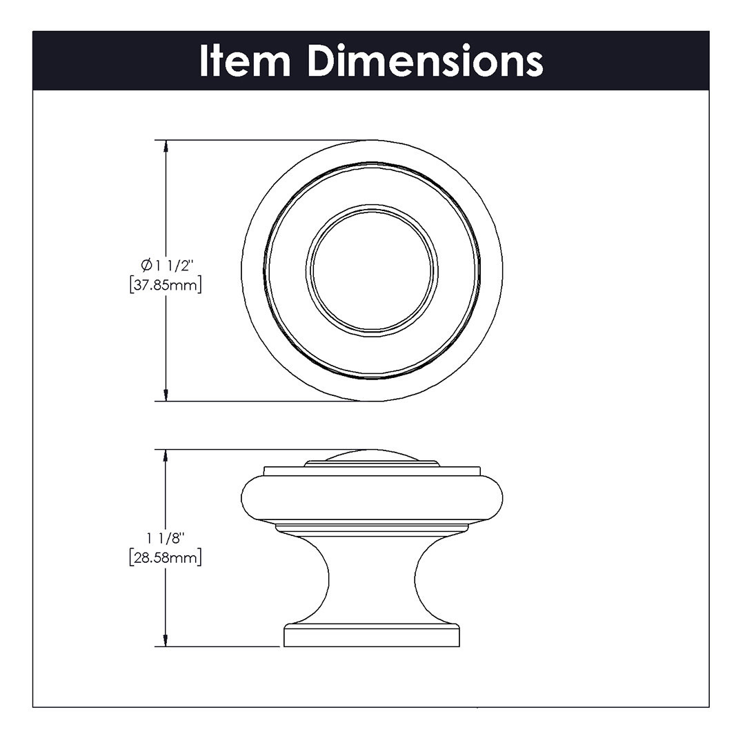 Hickory Hardware Cottage Ornamental Knob
